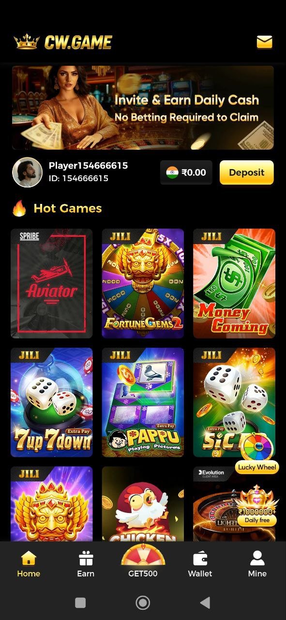 CW Game signup bonus and daily rewards offer
